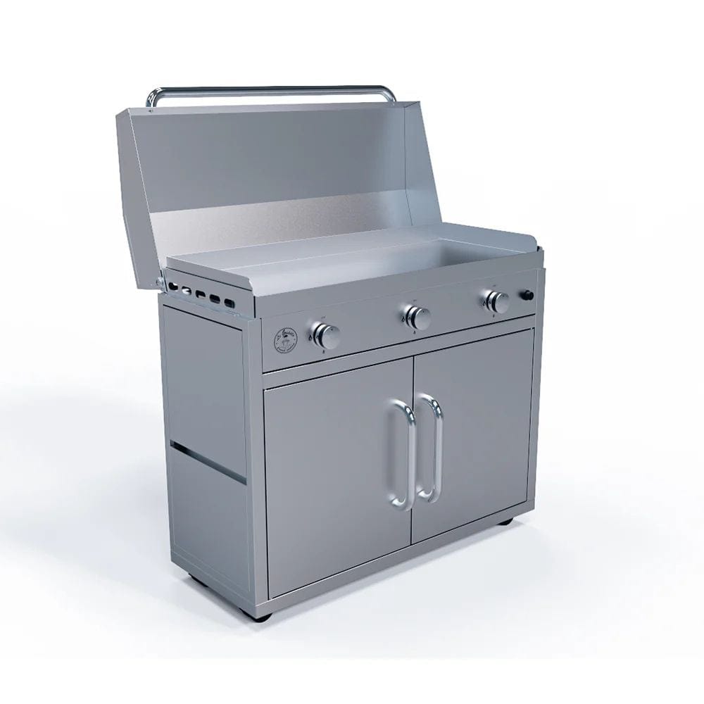 Le Griddle Stainless Steel Cart for 41" The Big Texan Griddle