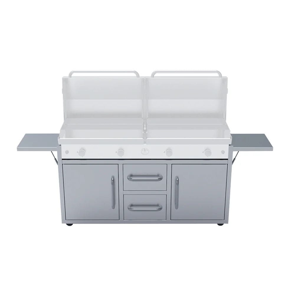 Le Griddle Stainless Steel Cart for 60" The Grand Texan Griddle