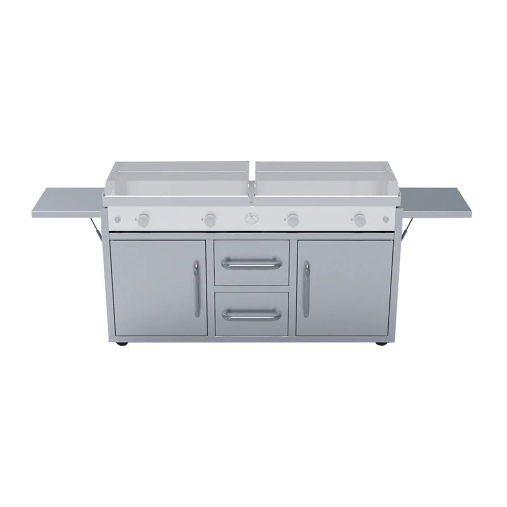 Le Griddle Stainless Steel Cart for 60" The Grand Texan Griddle