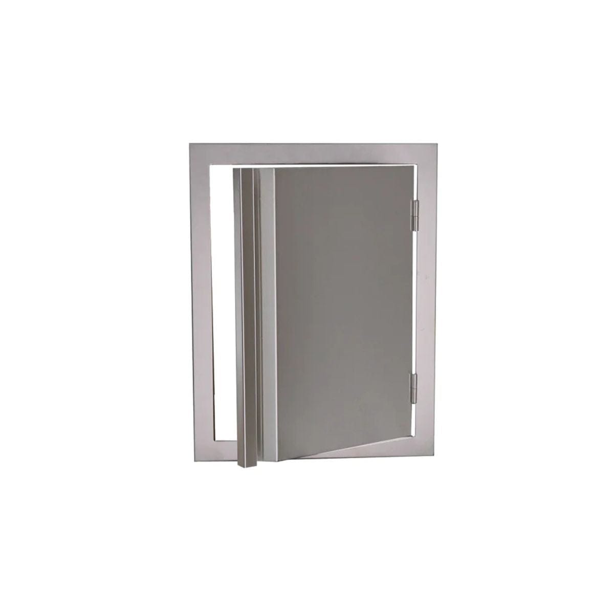 The vertical door features double-lined door and constructed with 304 stainless steel for maximum strength and durability