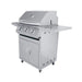 Solid stainless steel cooking grids, and over-sized easy-turn control knobs