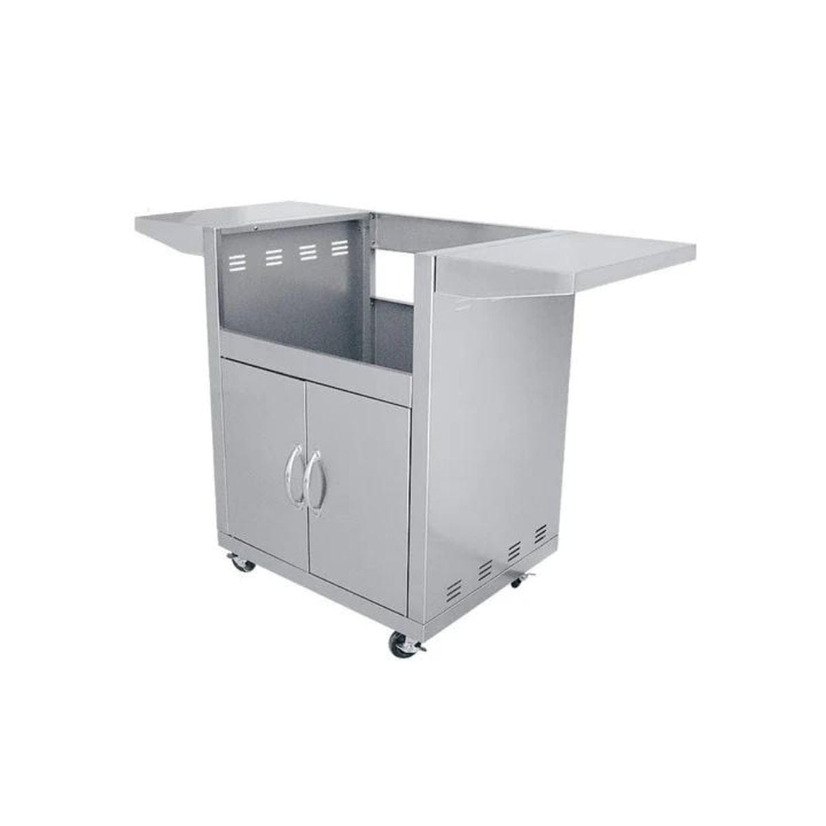 Full width slide-out drip tray, stainless steel warming rack