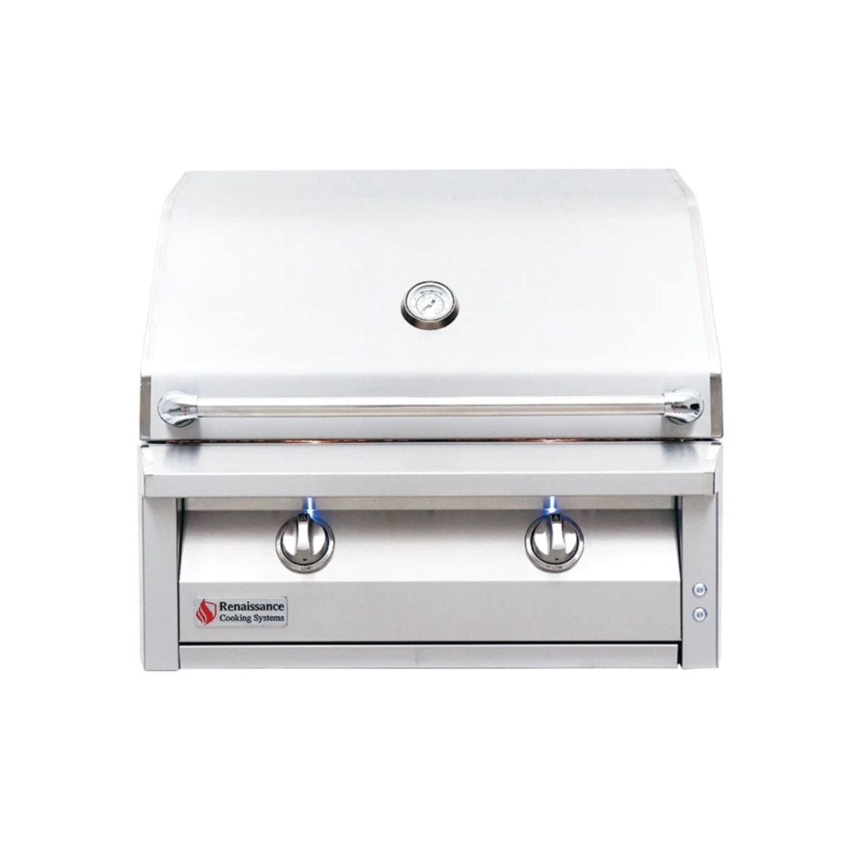 The RCS 30" ARG Built-In Grill has a spring loaded hood.