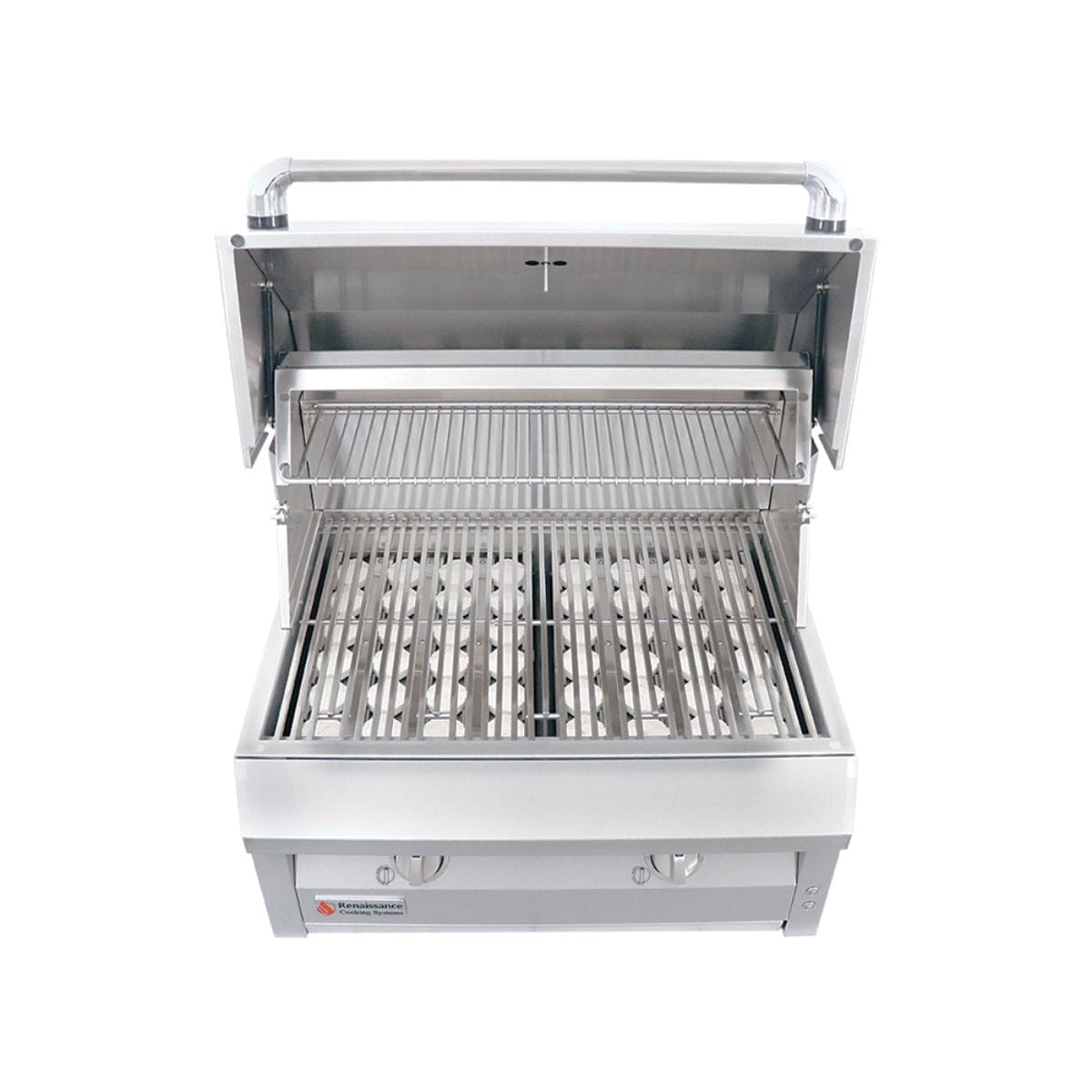 The RCS 30" ARG Built-In Grill has a spring loaded hood.