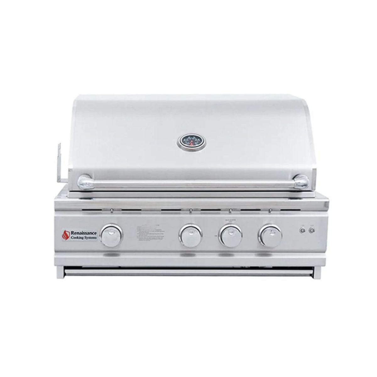 With cast stainless steel burners