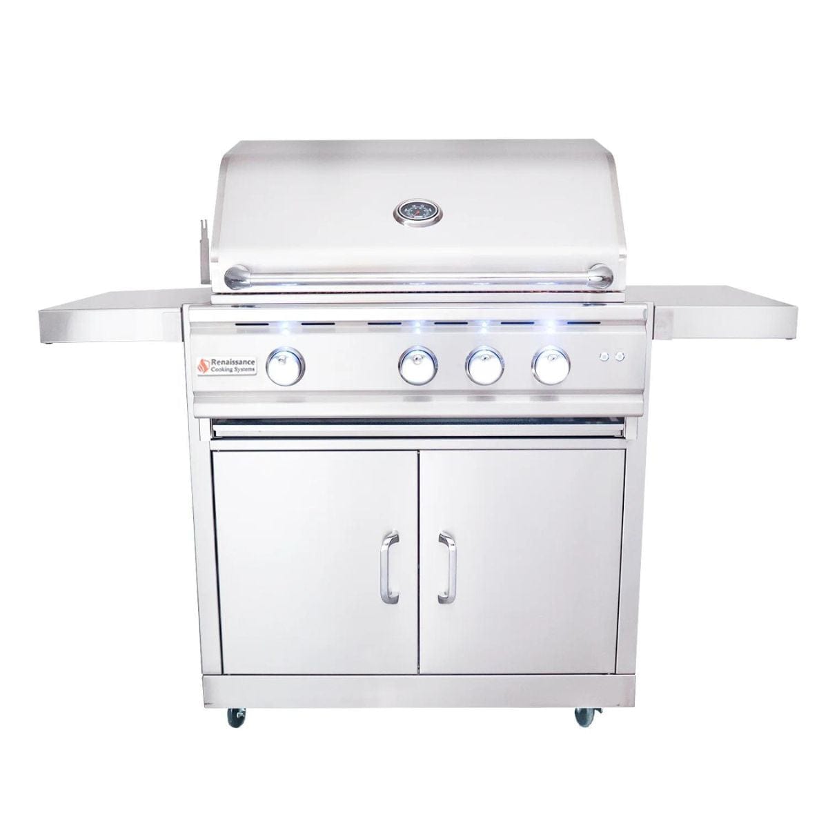 With 3 Briquette Burner Trays