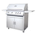 Strike ignition with backup manual flash tubes, full width slide-out drip tray