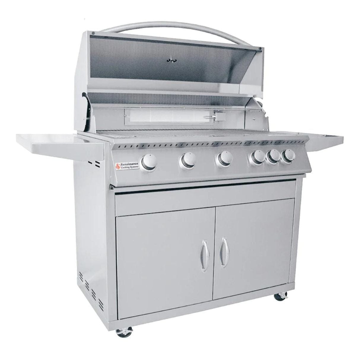 RCS 40" Premier Freestanding Grill, open cover