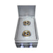 Cutlass Pro double side burner features two heavy duty 12,000 BTU burners