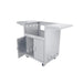 Premier Series Grill Cart features a stainless steel body
