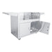 With matching RCS grill handle and heavy-duty swivel casters