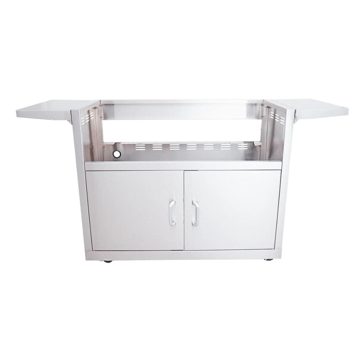 The Cutlass Pro Series Grill Cart features a stainless steel body