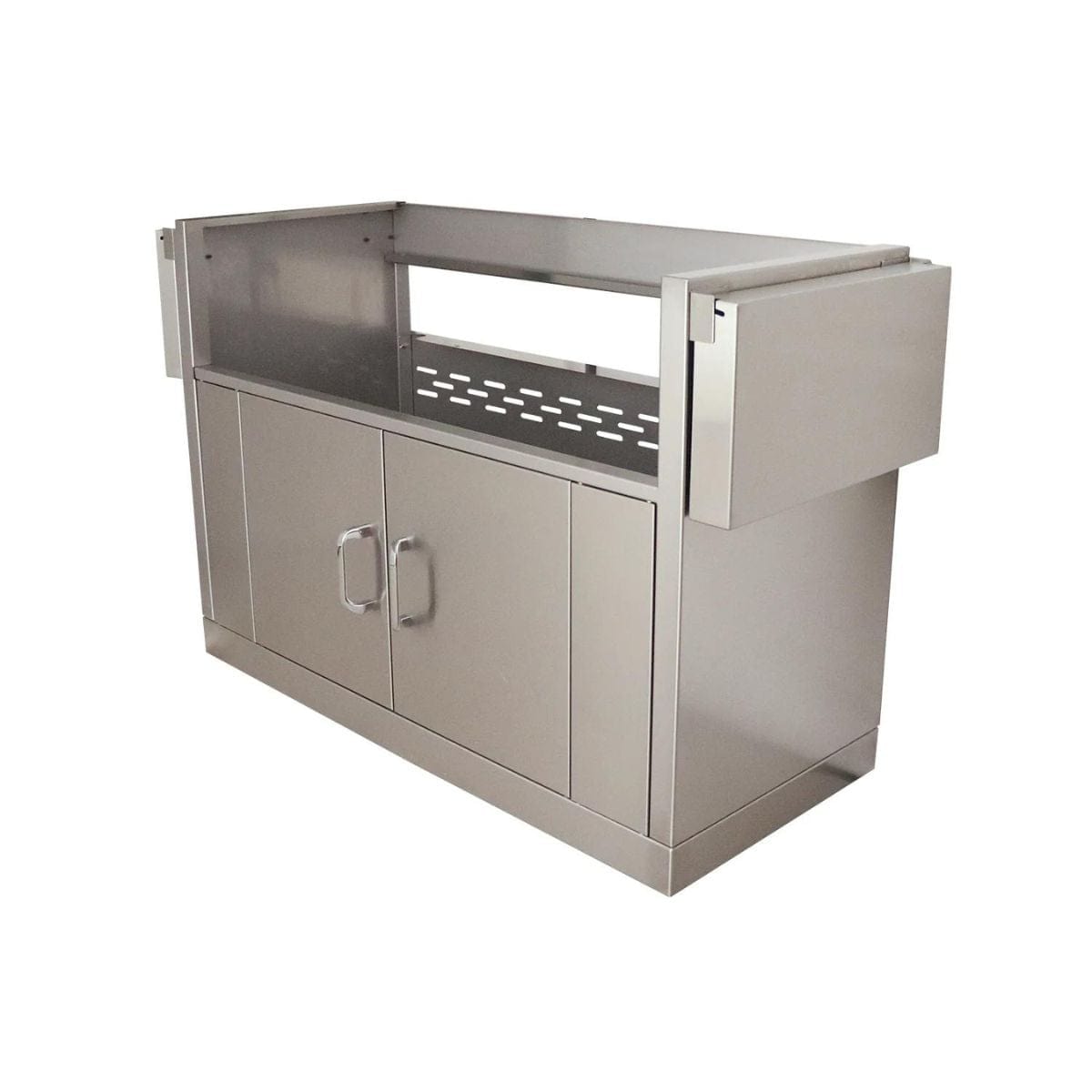 Two handy fold-down side shelves for easy storage