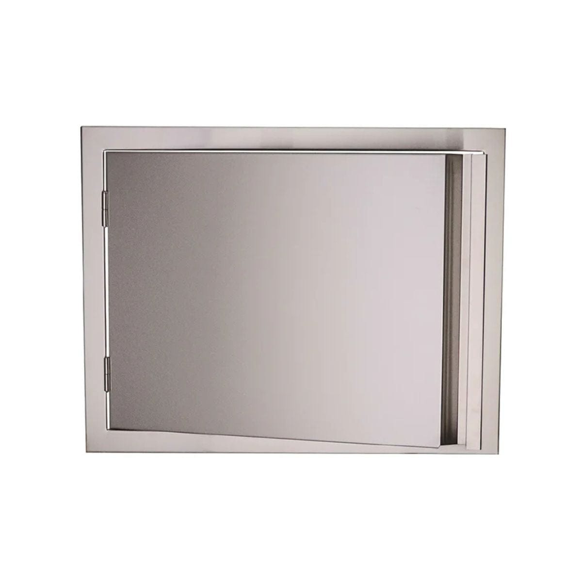 The recessed handles allows for either left or right installation