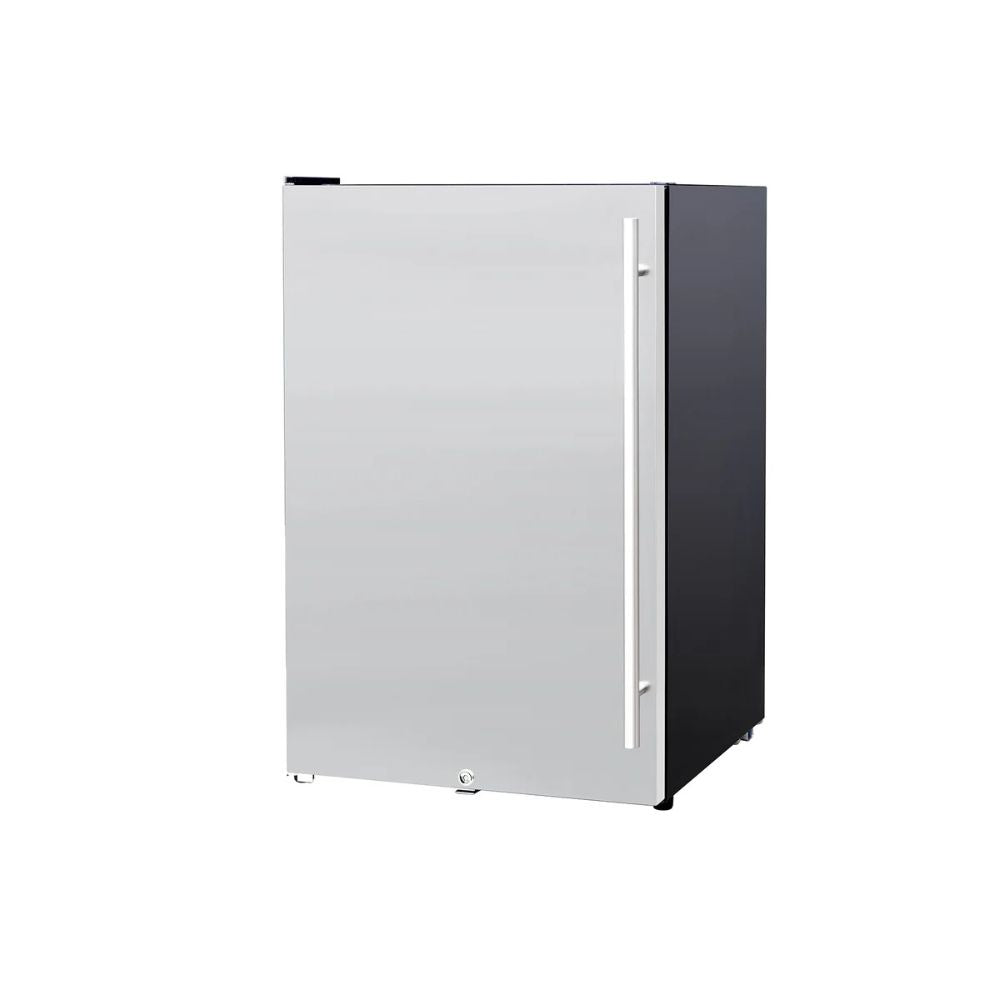 Summerset 22" 4.1c Deluxe Outdoor Approved Fridge w/ Upgraded Stainless Steel Door & Handle - Right to Left Opening