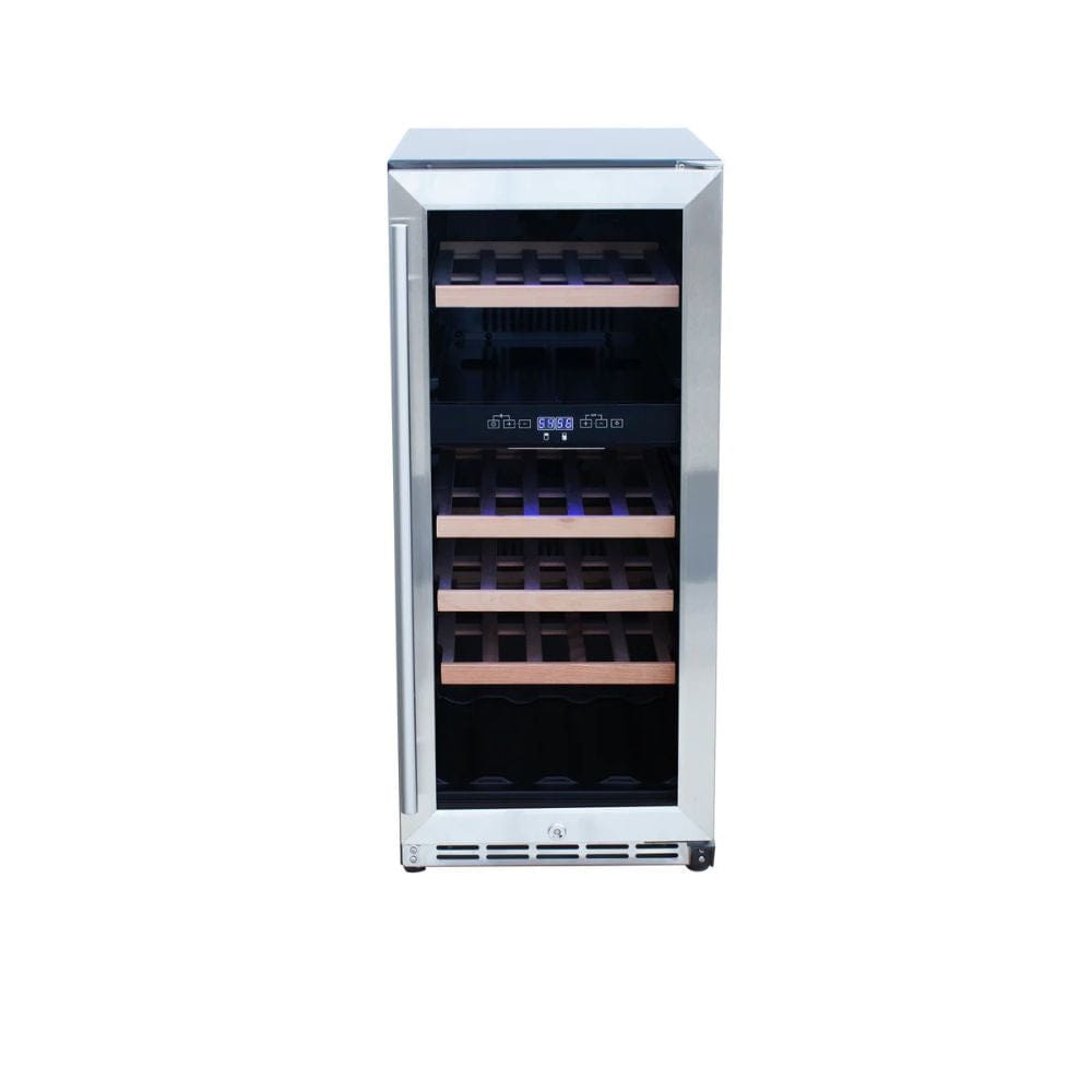 Summerset 15" 3.2C Outdoor Rated Dual Zone Wine Cooler