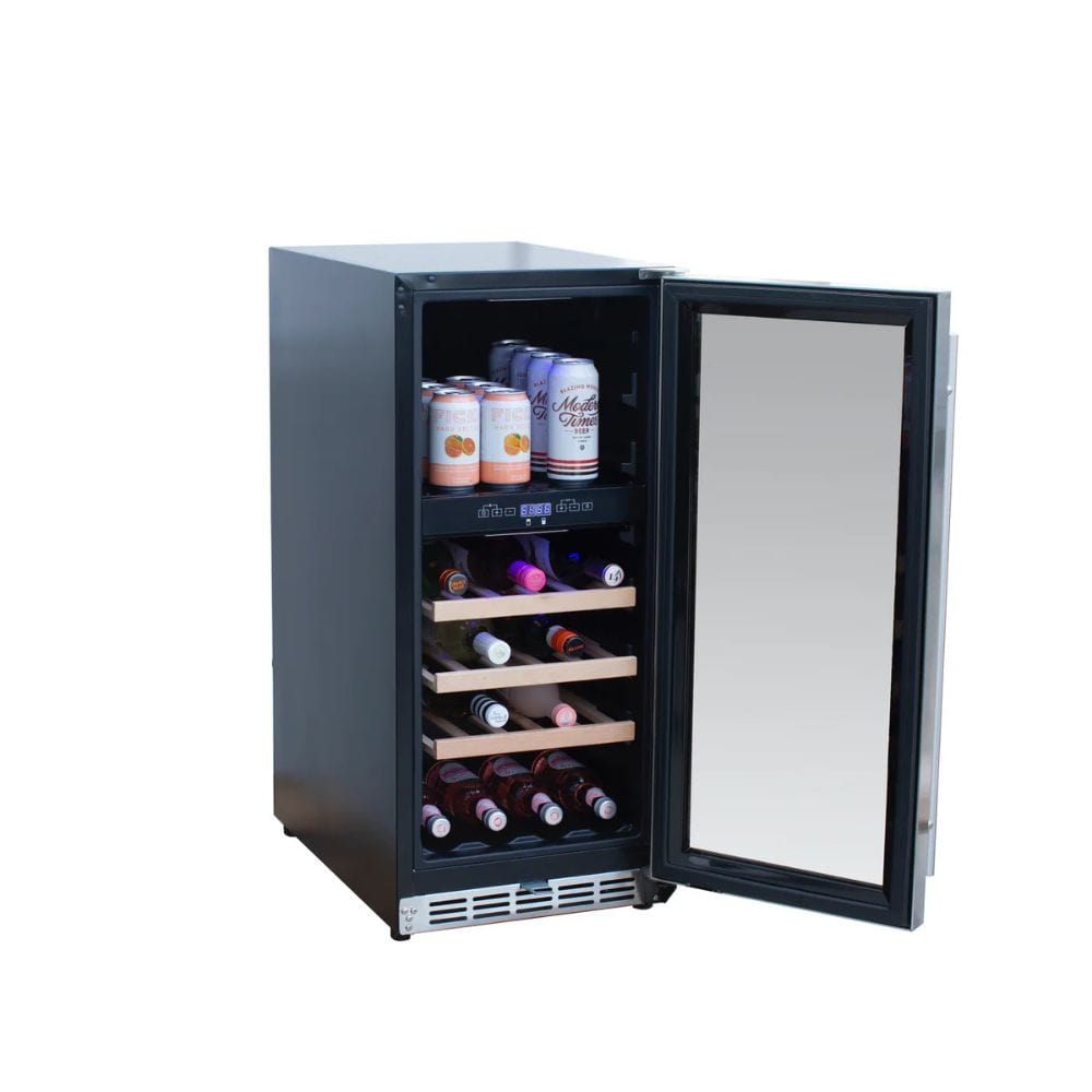 Summerset 15" 3.2C Outdoor Rated Dual Zone Wine Cooler