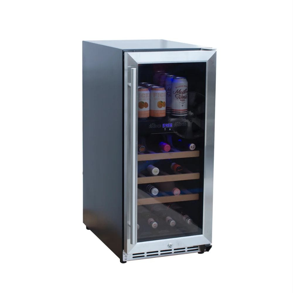 Summerset 15" 3.2C Outdoor Rated Dual Zone Wine Cooler