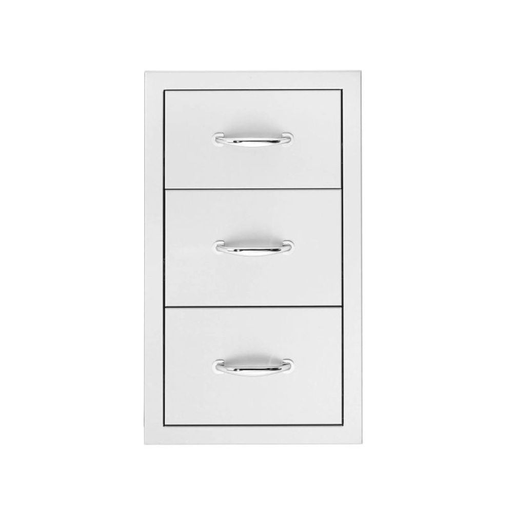 Summerset 17" Stainless Steel Triple Drawers