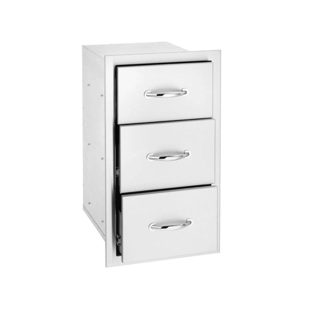 Summerset 17" Stainless Steel Triple Drawers