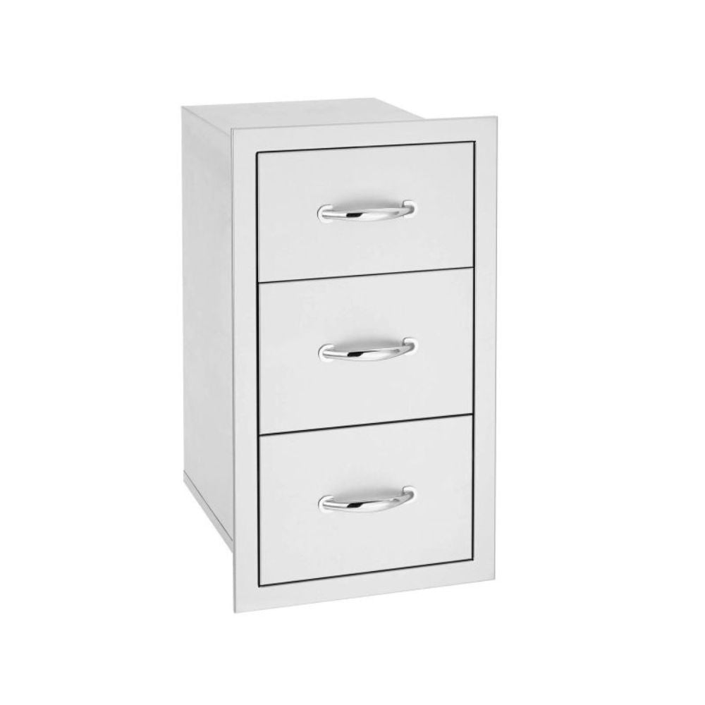 Summerset 17" Stainless Steel Triple Drawers