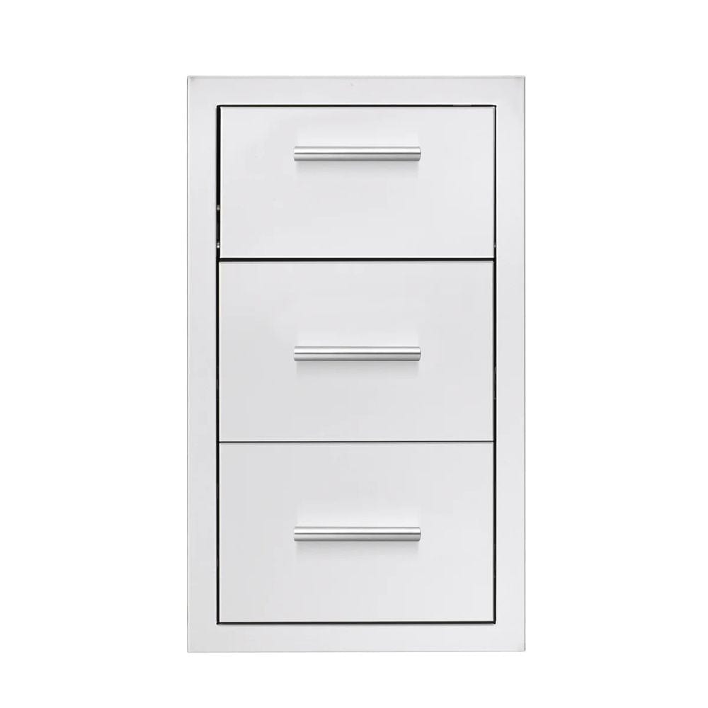 Summerset 17" Vertical 2-Drawer & Paper Towel Holder Combo - Masonry Frame