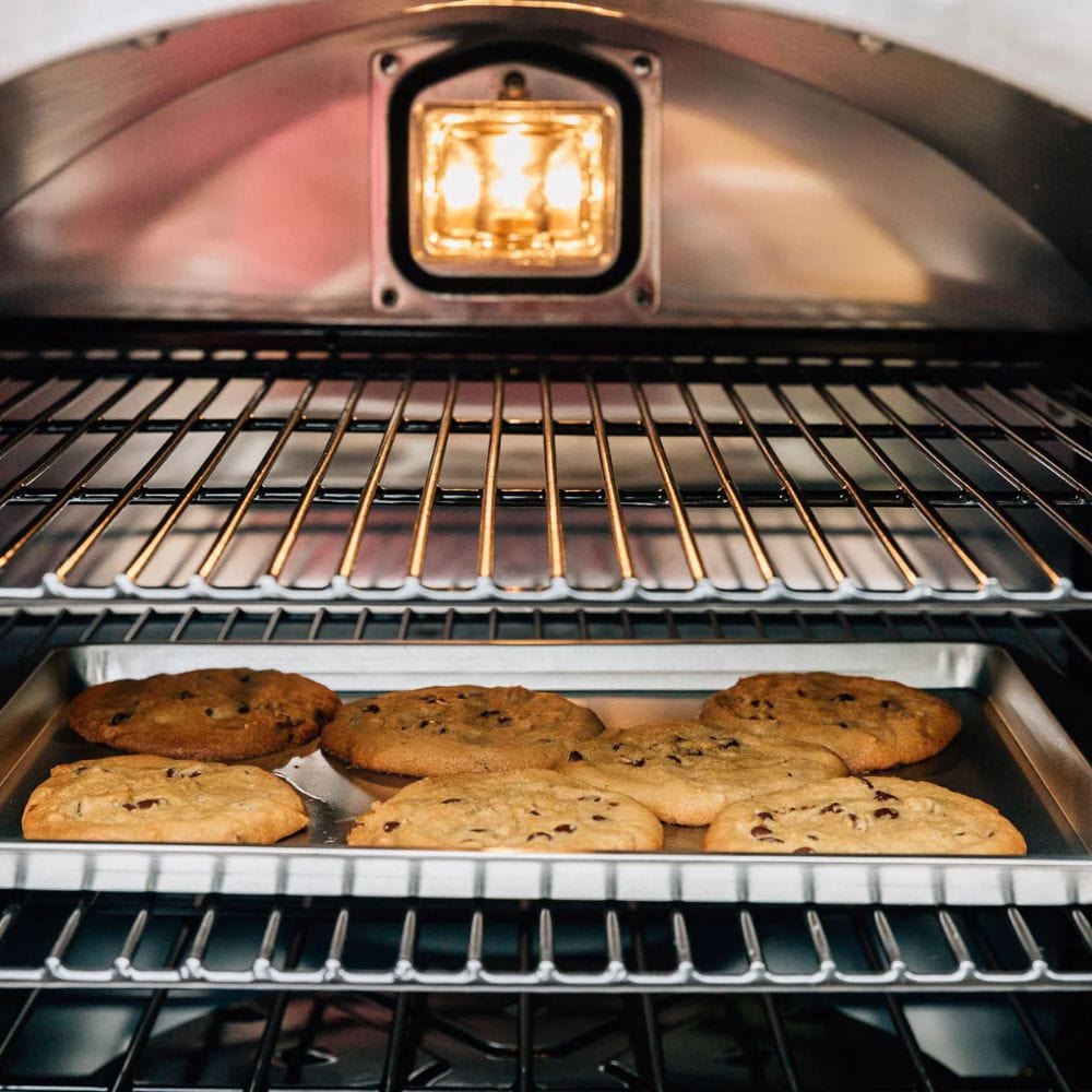 Built-In oven warming cookies