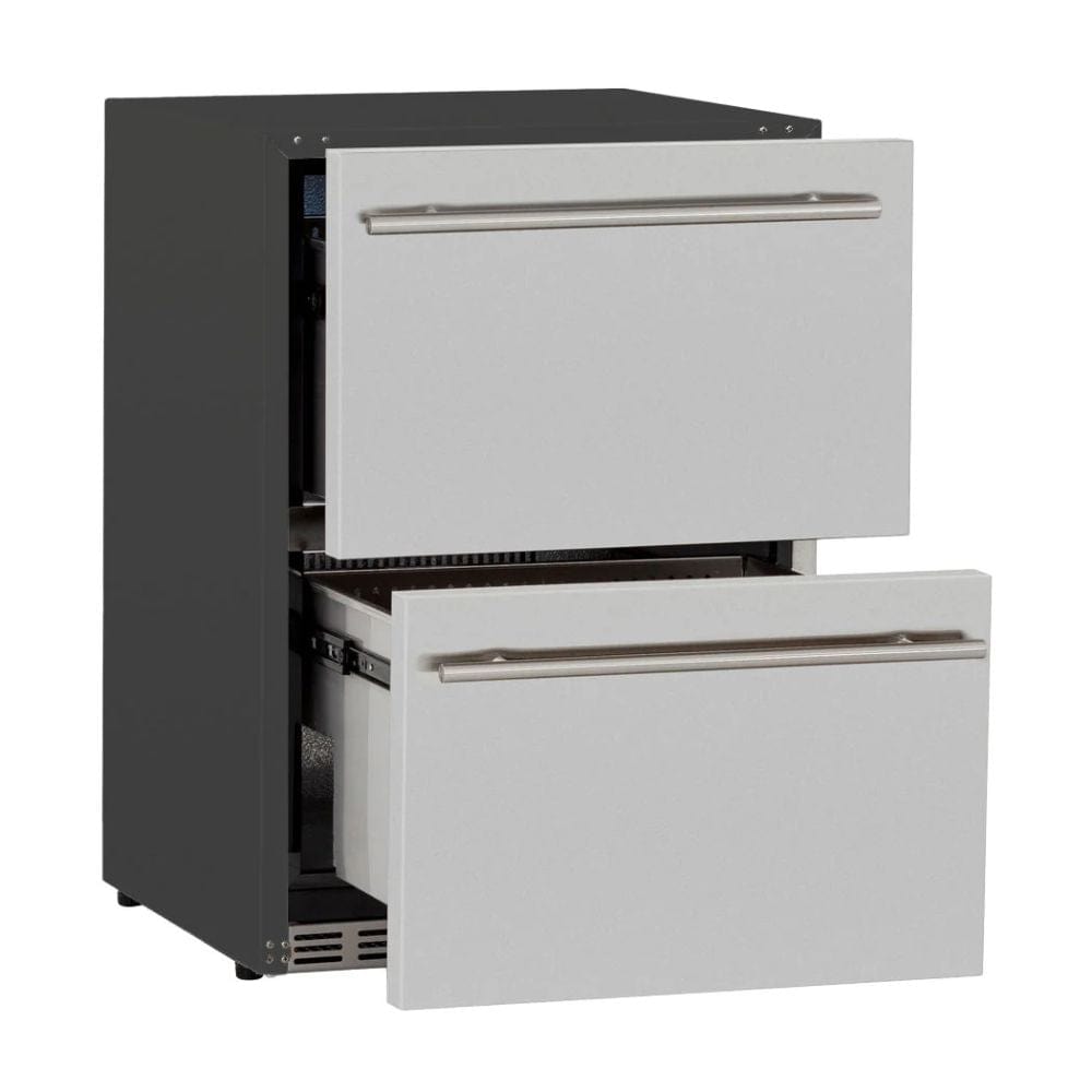 Summerset 24" 5.3C Deluxe Outdoor Rated 2-Drawer Fridge 1