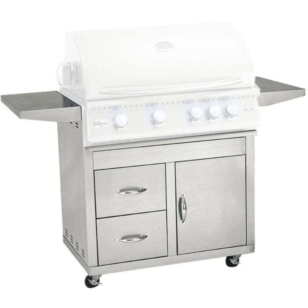 Summerset 32" Fully Assembled Door & 2-Drawer Combo Grill Cart for Sizzler Series