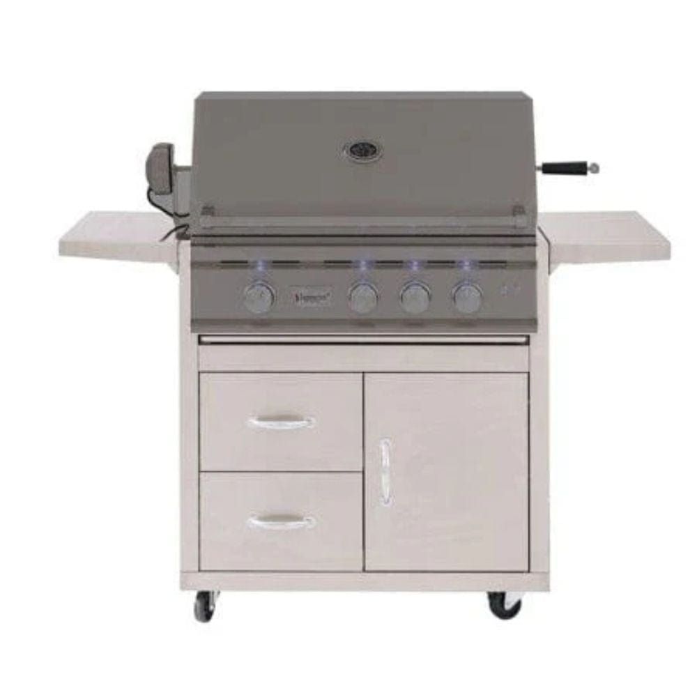 Summerset 32" Fully Assembled Door & 2-Drawer Combo Grill Cart for TRL Series