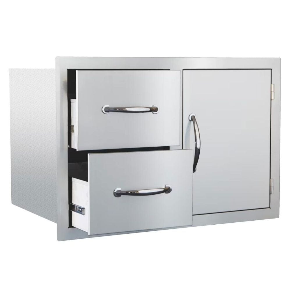 Summerset 33" 2-Drawer & Access Door Combo Masonry Frame Return
