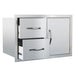Summerset 33" 2-Drawer & Access Door Combo Masonry Frame Return
