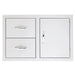 Summerset 33" 2-Drawer & Access Door Combo Masonry Frame Return