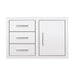 Summerset 33" 3-Drawer and Access Door Combo with Hidden Hinge