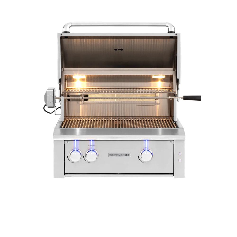 Open Hood Gas Grill