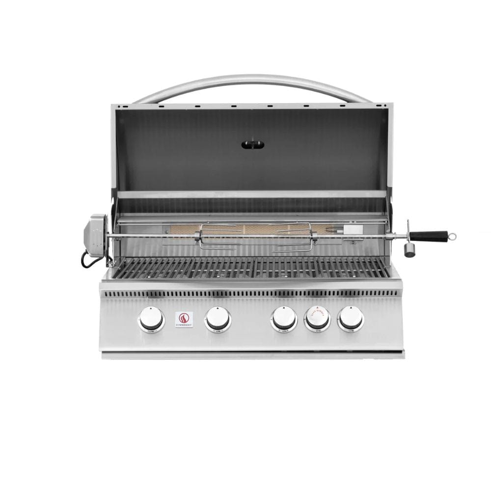 Summerset Sizzler 32" Built-in Gas Grill (4 Burner) Open Hood
