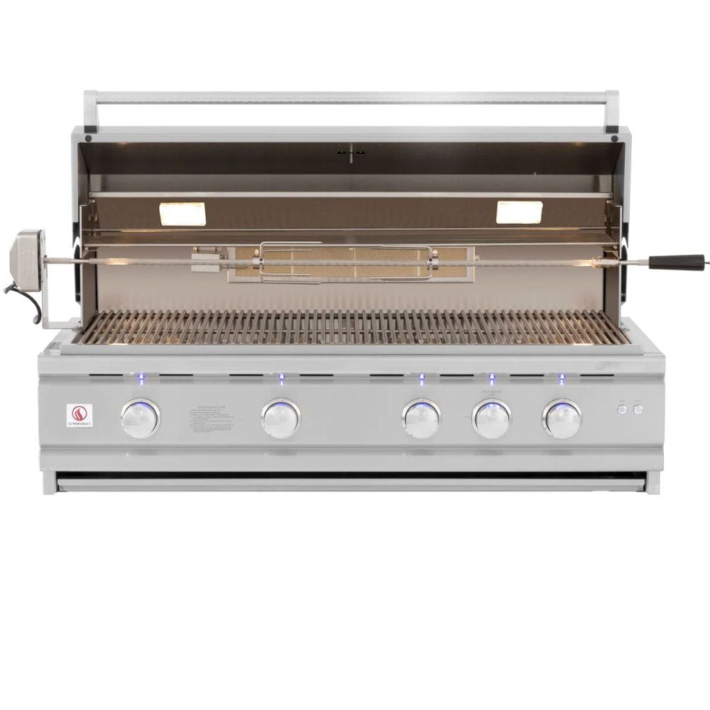 Summerset TRL 44" Deluxe Series Built-in Gas Grill (4 Burner) Open Hood