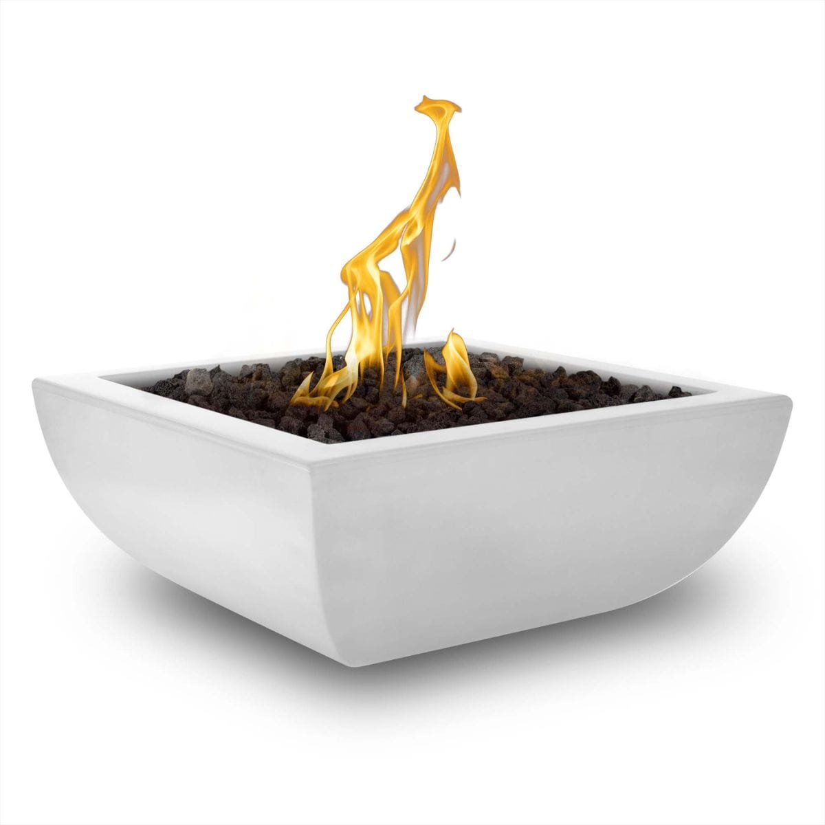 It has an 8-inch 304 stainless steel burner that produces 65,000 BTUs of heat and glimmering flames