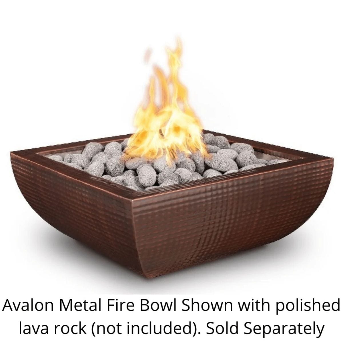 Hammered copper construction to ensure a long-lasting product