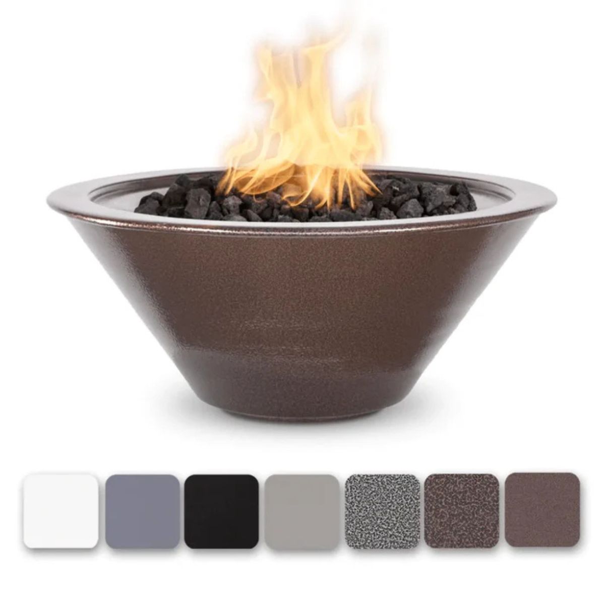 The Outdoor Plus 24" Cazo Powder Coated Metal Fire Bowl