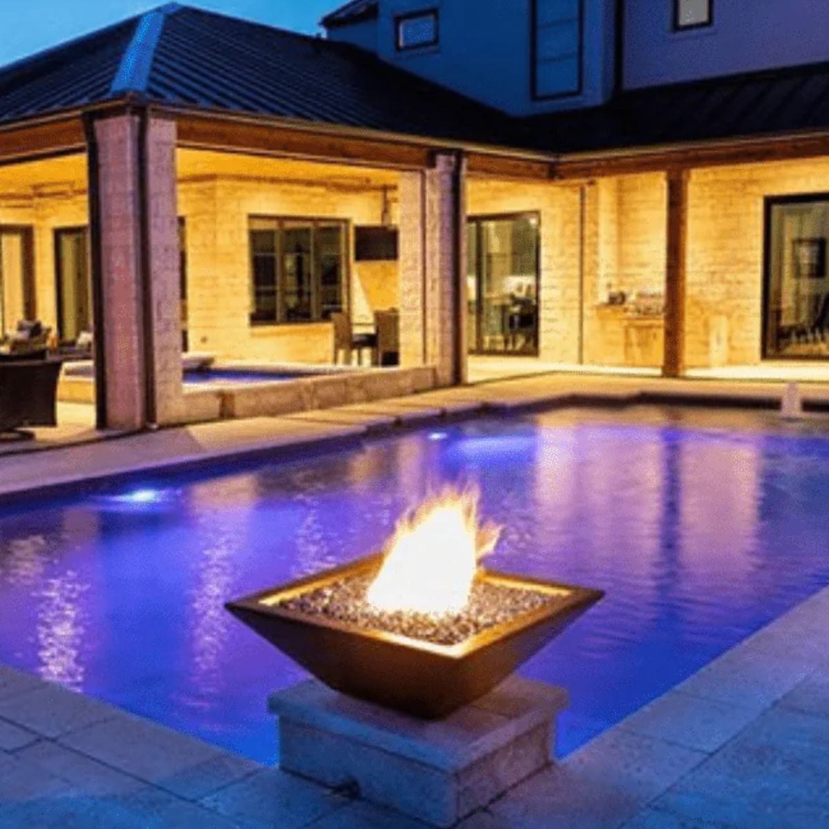 This beautiful high-end fire bowl is perfect for both, residential and commercial projects