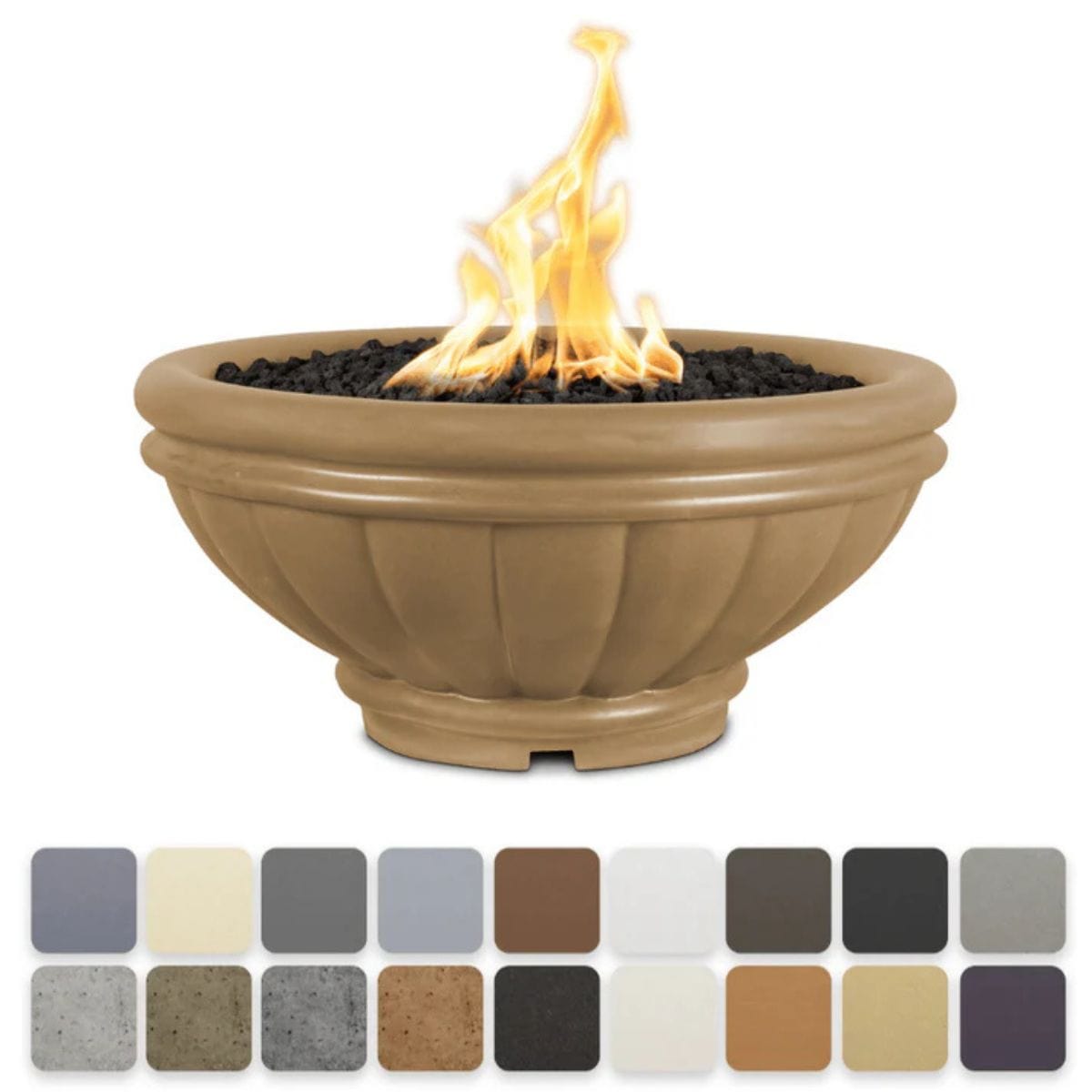 The 36" Roma GFRC Fire Bowl is the perfect addition to finish your outdoor project with