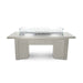 It has a 12-inch 304 stainless steel burner that produces 20,000 BTUs of heat and glimmering flames