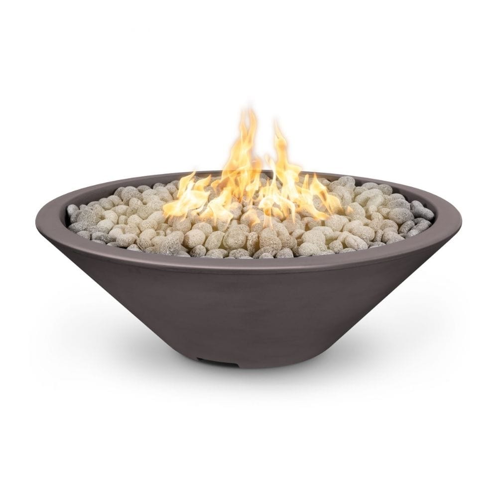 The Outdoor Plus 48" Cazo GFRC Concrete Round Plug & Play Electronic Ignition Fire Pit
