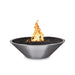 The Outdoor Plus 48" Cazo Narrow Ledge Stainless Steel Round Fire Pit