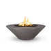 The Outdoor Plus 48" Cazo Wide Ledge GFRC Concrete Round Fire Pit with Match Lit Ignition