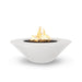 The Outdoor Plus 48" Cazo Wide Ledge GFRC Concrete Round Fire Pit with Match Lit Ignition