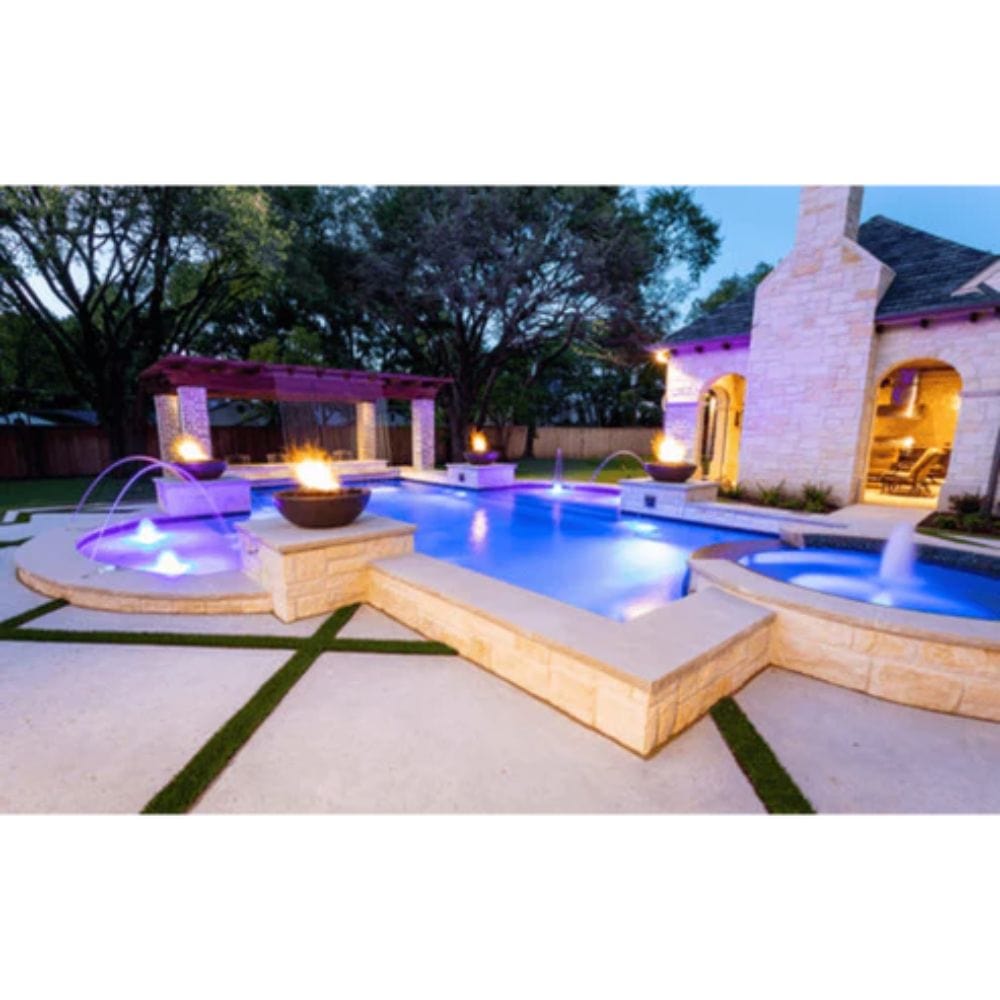 The Outdoor Plus 48" Sedona Narrow Ledge GFRC Concrete Round Fire Pit