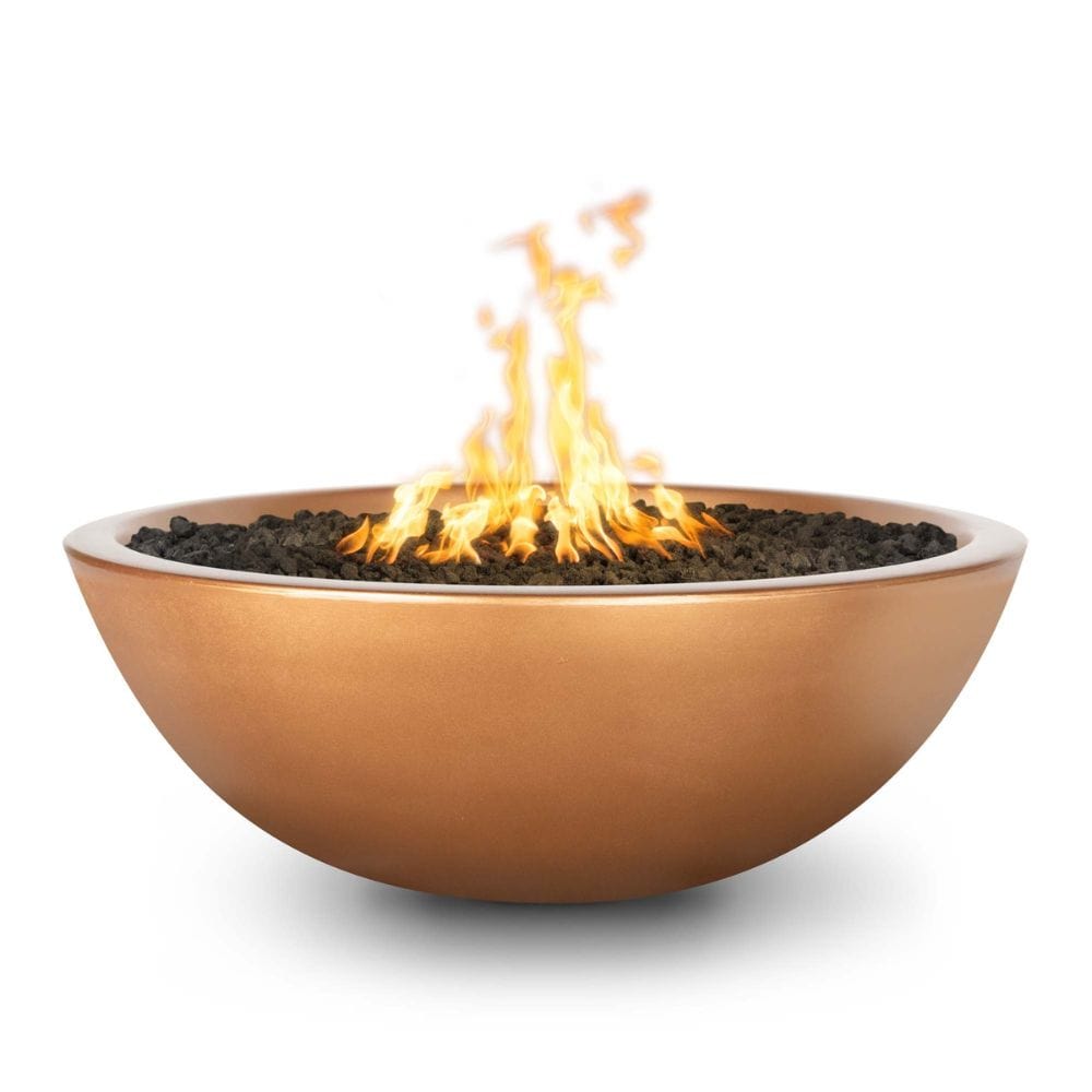 The Outdoor Plus 48" Sedona Narrow Ledge GFRC Concrete Round Fire Pit