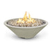 The Outdoor Plus 60" Cazo GFRC Concrete Round Plug & Play Electronic Ignition Fire Pit